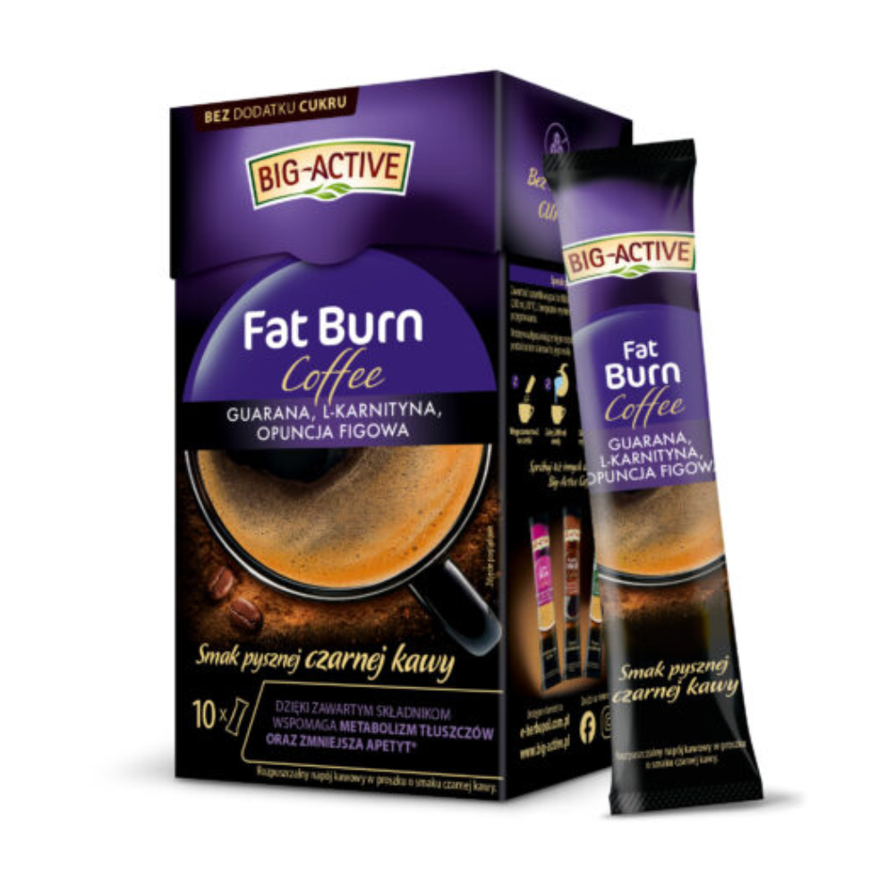 Big-Active Coffee Fat Burn – Kawa na Odchudzanie (10 saszetek) — miniatura 2