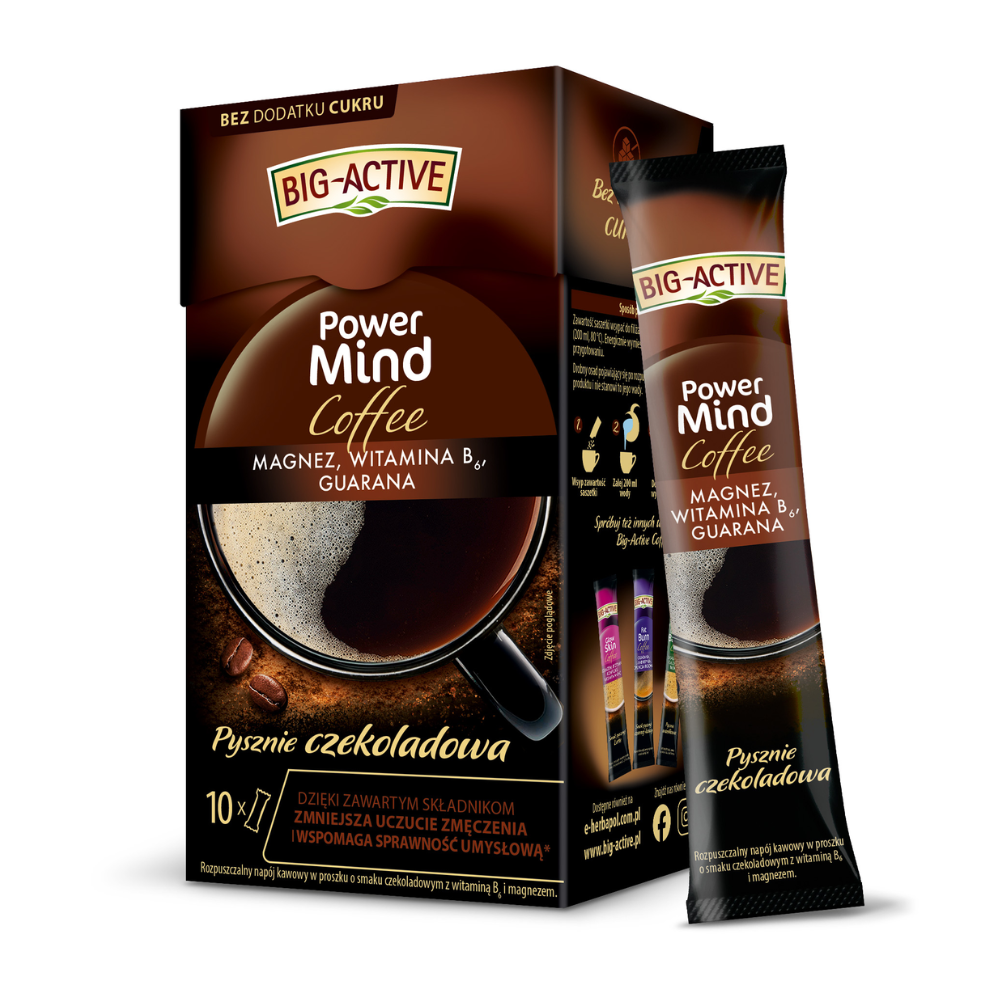 Big-Active Coffee Power Mind – Kawa na Koncentrację (10 saszetek) — miniatura 2