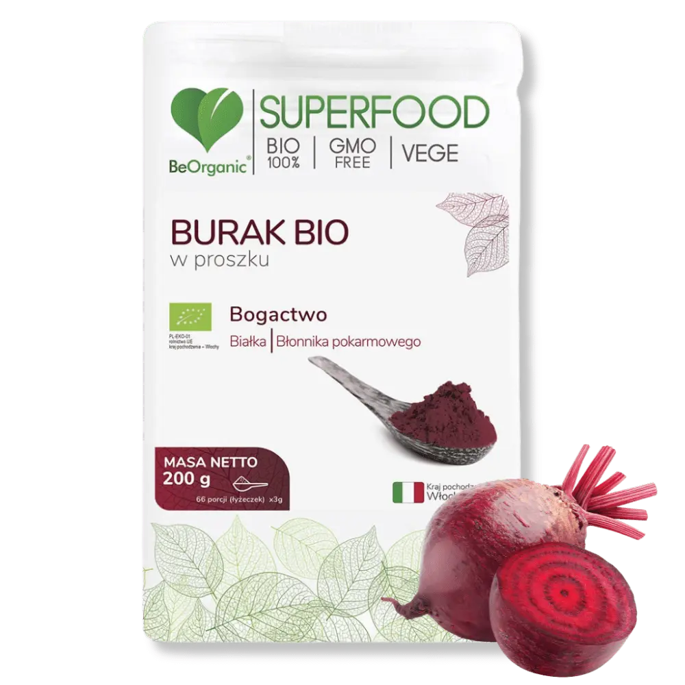 Burak BIO BeOrganic w proszku - naturalne źródło energii i witamin — miniatura 2