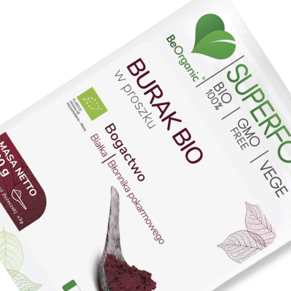 Burak BIO BeOrganic w proszku - naturalne źródło energii i witamin — miniatura 3