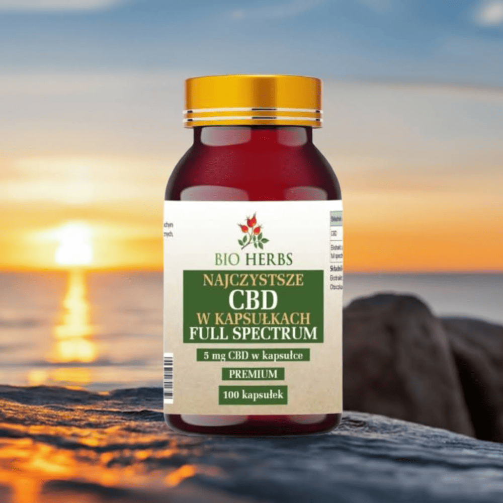 CBD Full Spectrum 5 mg Bio Herbs - Łagodne kapsułki z pełnym spektrum kannabinoidów - 100 kapsułek — miniatura 4