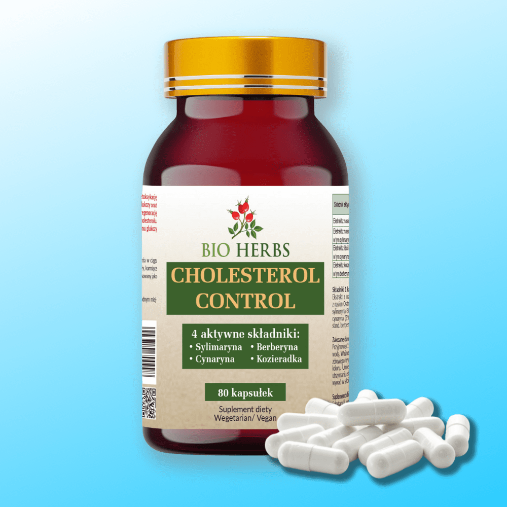 Cholesterol Control 4 w 1 - 80 kapsułek od Bio Herbs — miniatura 2