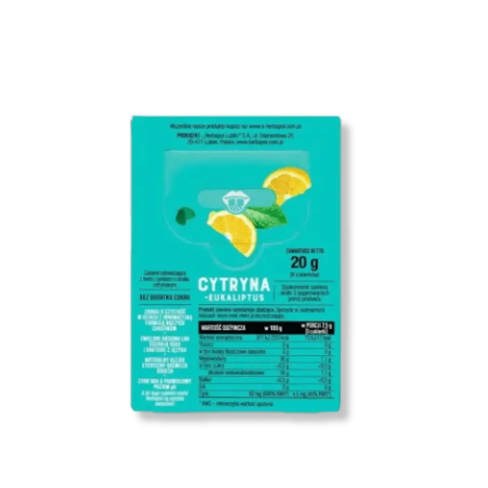Cukierki Czyszczące Język o Smaku Cytryny z Eukaliptusem - Herbapol — miniatura 2