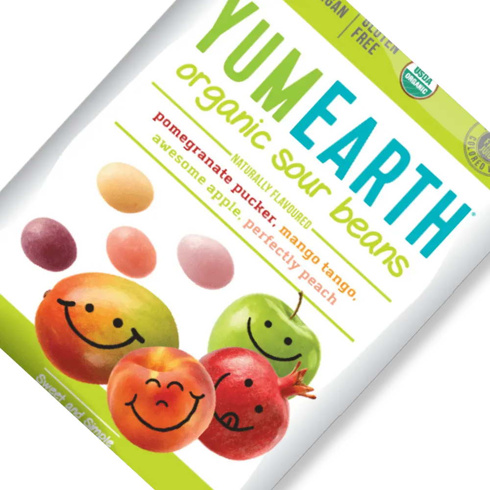 Cukierki Kwaśne Fasolki EKO YumEarth - Słodka równowaga dla ciała i duszy — miniatura 2