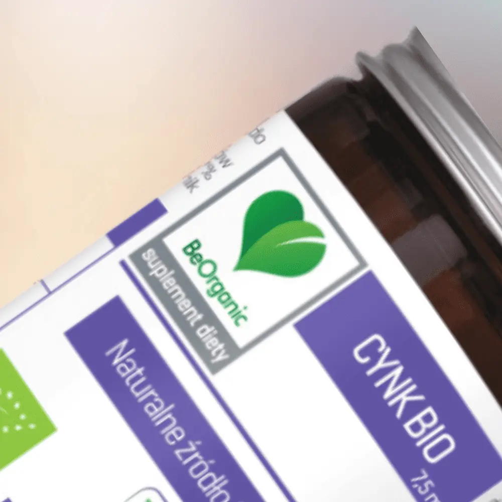 Cynk BIO BeOrganic w tabletkach – dla zdrowych włosów, skóry i odporności — miniatura 3