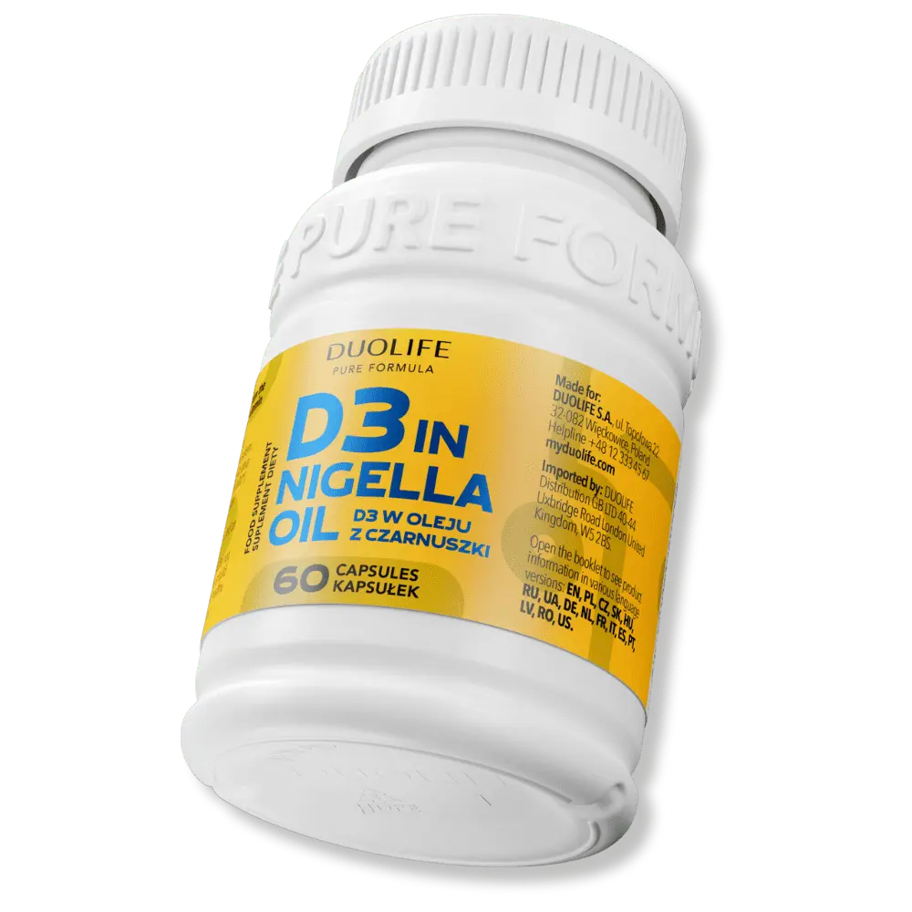 DUOLIFE Witamina D3 w Oleju z Czarnuszki - Wzmocnij Swoje Zdrowie — miniatura 2