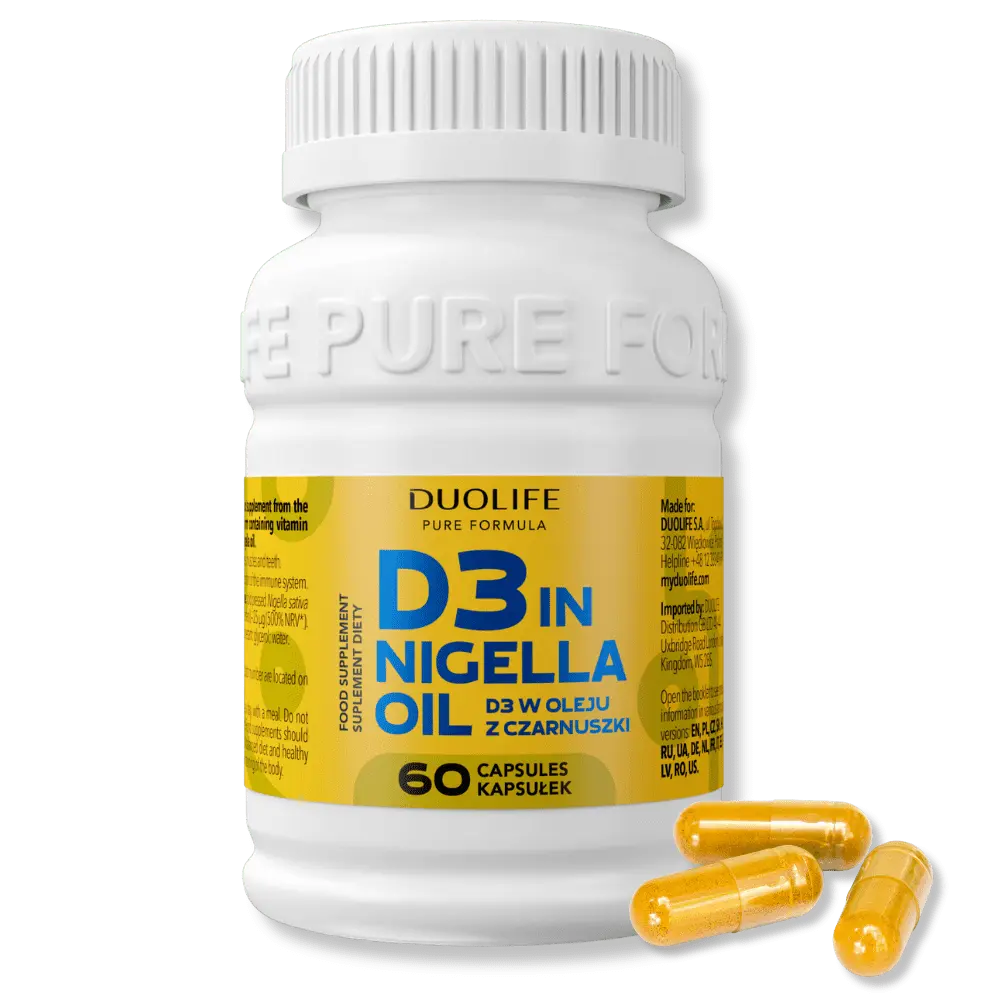 DUOLIFE Witamina D3 w Oleju z Czarnuszki - Wzmocnij Swoje Zdrowie — miniatura 3
