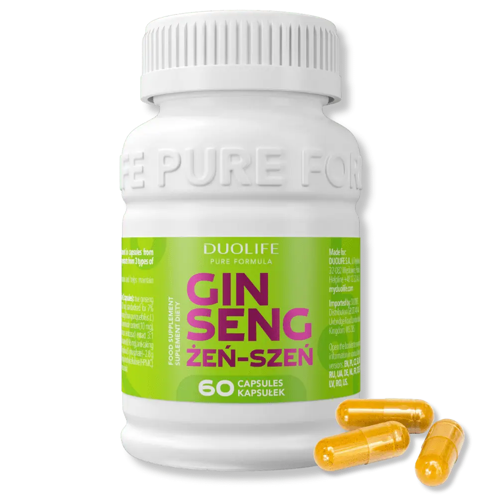 DUOLIFE Żeń-Szeń - Wzmacniający Suplement z Trzech Gatunków Żeń-Szenia — miniatura 2
