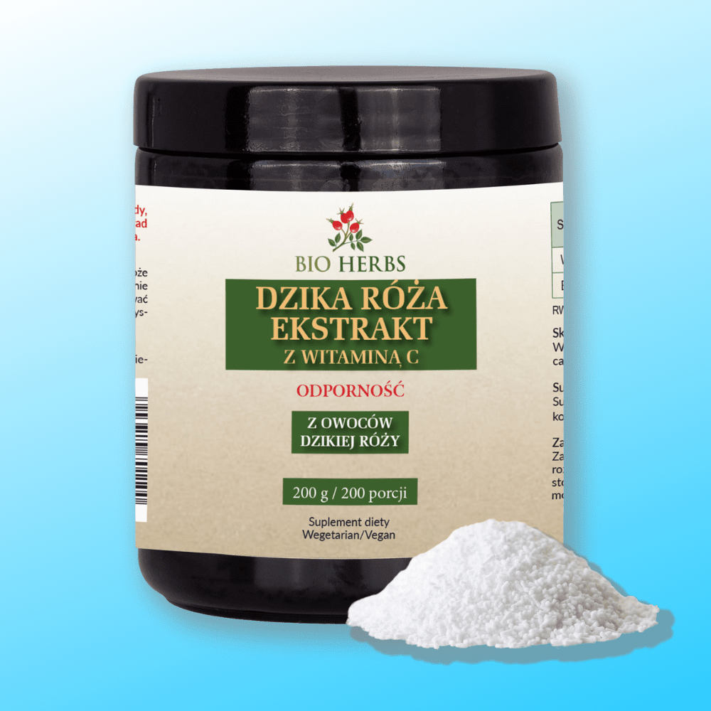 Dzika Róża Ekstrakt z Witaminą C od Bio Herbs 200 g — miniatura 2