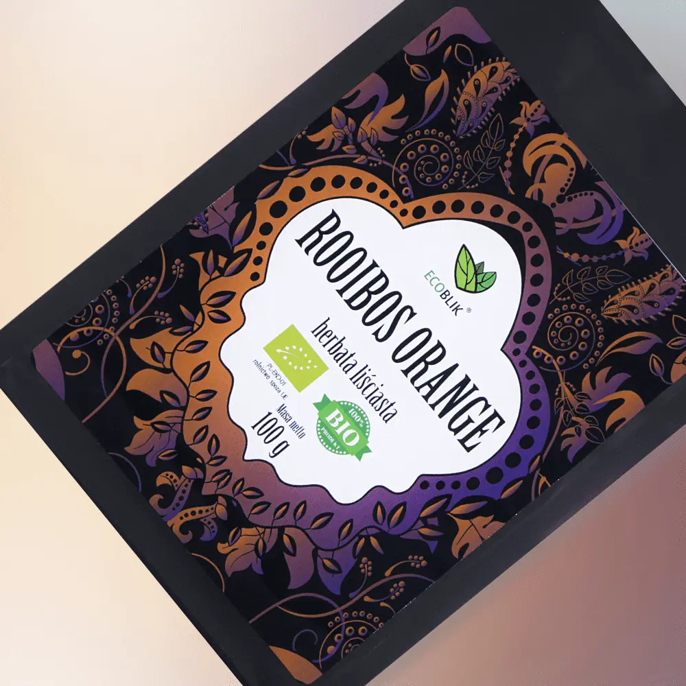 Ecoblik - Herbata  ROOIBOS ORANGE 100g luz EKO — miniatura 2