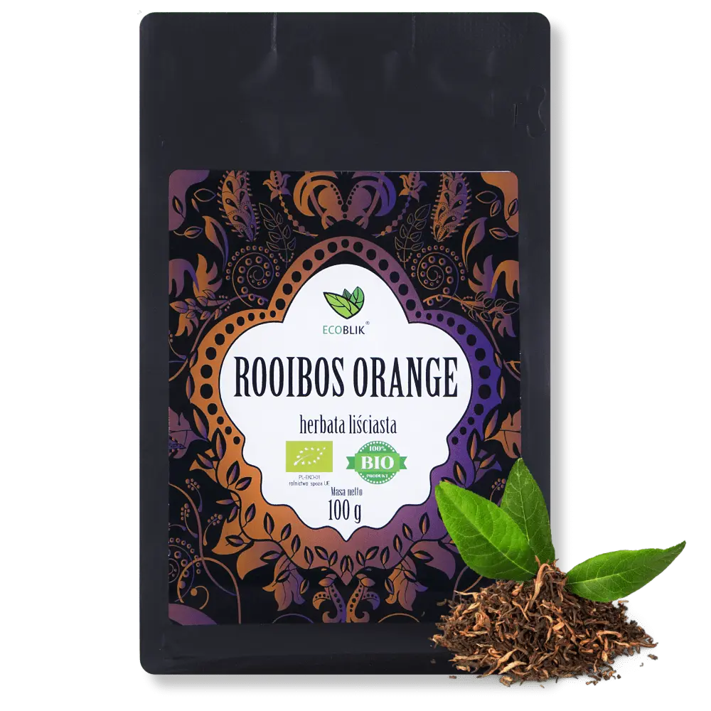 Ecoblik - Herbata  ROOIBOS ORANGE 100g luz EKO — miniatura 3