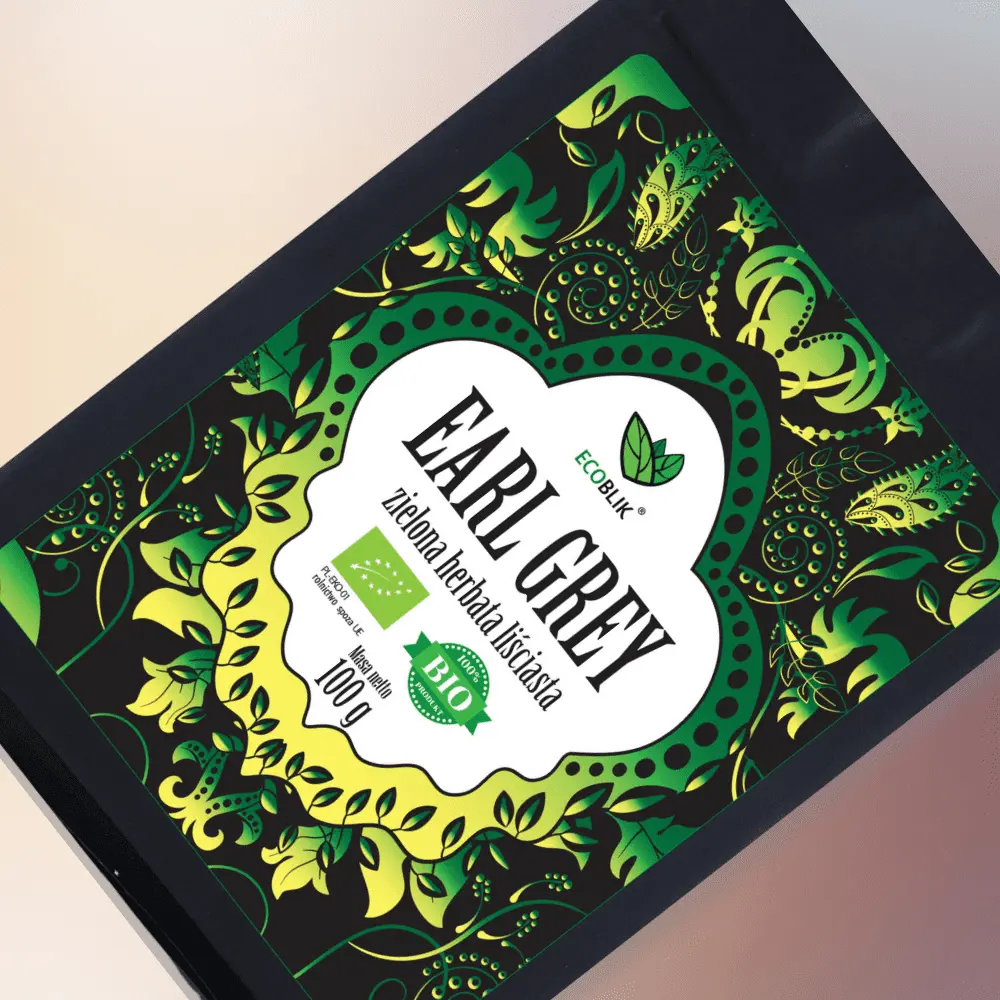 Ecoblik - Herbata zielona EARL GREY 100g luz EKO — miniatura 3