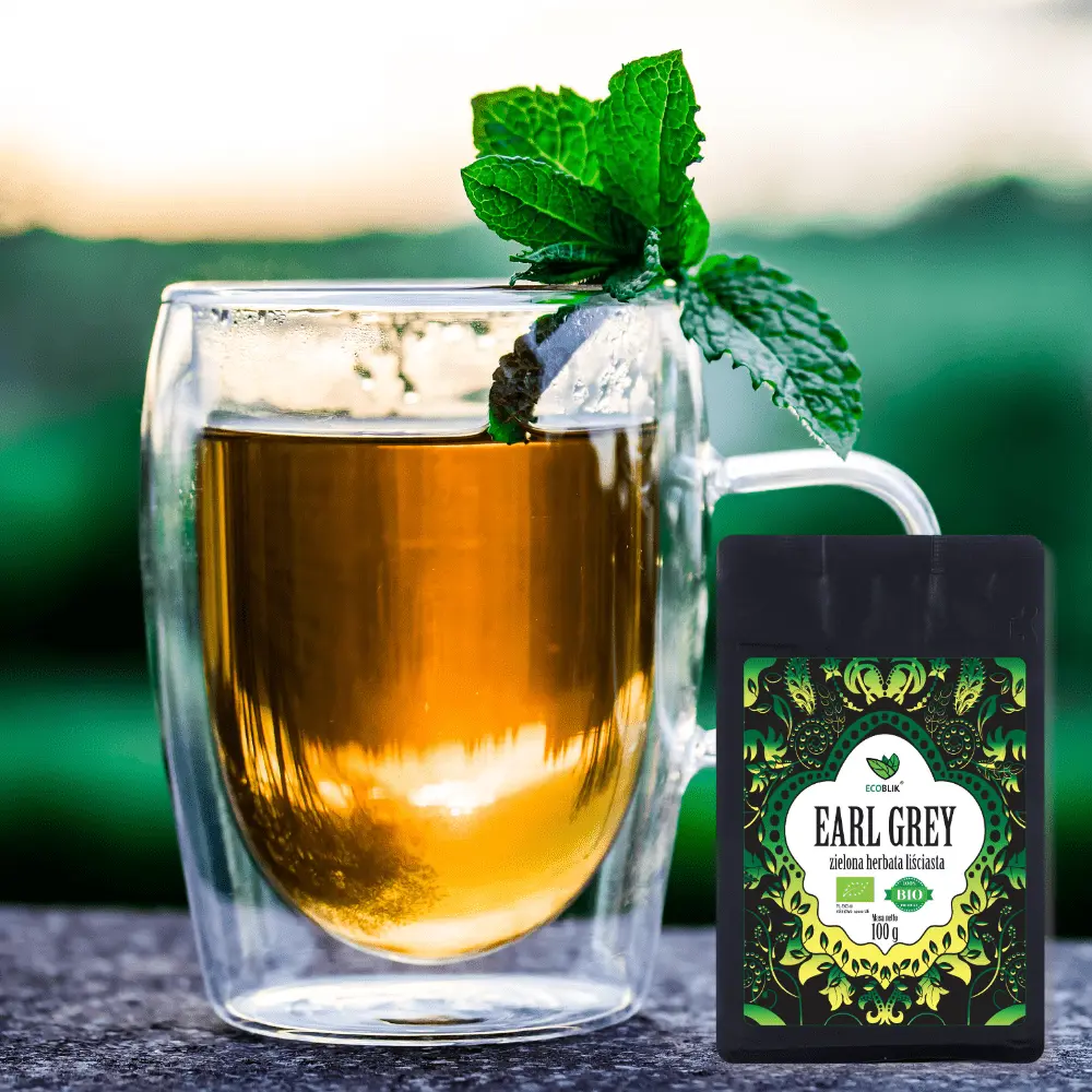 Ecoblik - Herbata zielona EARL GREY 100g luz EKO — miniatura 4
