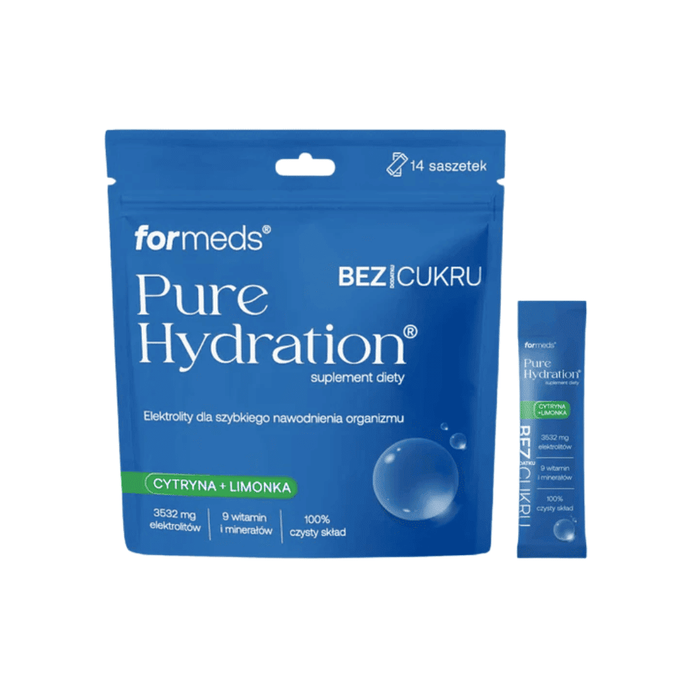 Elektrolity bez cukru Pure Hydration Cytryna Limonka Formeds saszetki 14 szt. ze stewią — miniatura 3