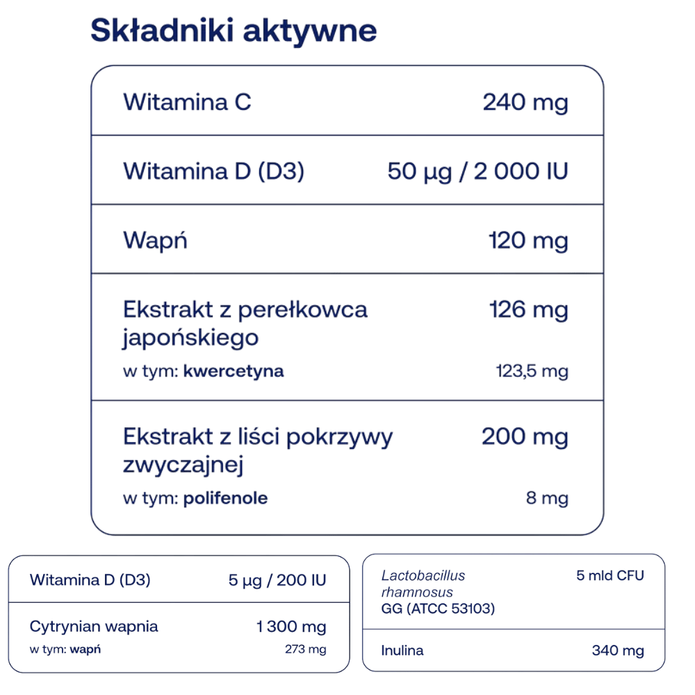 Formeds Alergia - Kompleksowy Zestaw 3 Suplementów - Kwercetyna, Wapń D3 i Probiotyk — miniatura 2