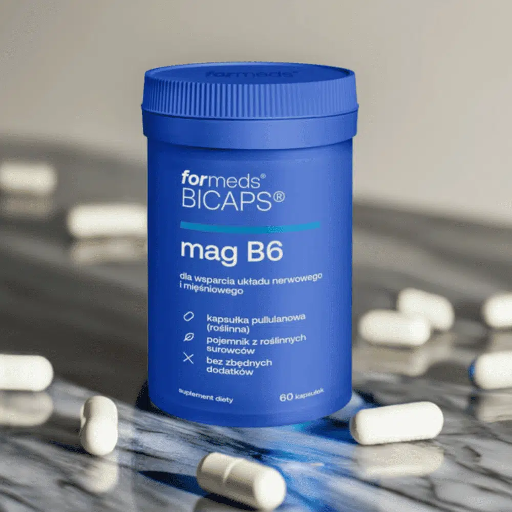 ForMeds BICAPS MAG B6 -Magnez Cytrynian 145 mg z B6 (P-5-P) - na Stres i Skurcze - 60 Kapsułek WEGE — miniatura 2