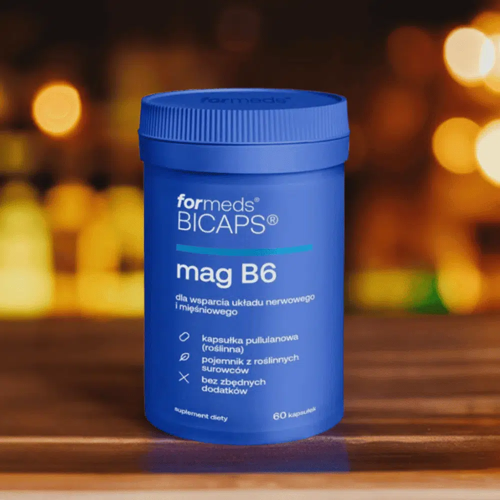 ForMeds BICAPS MAG B6 -Magnez Cytrynian 145 mg z B6 (P-5-P) - na Stres i Skurcze - 60 Kapsułek WEGE — miniatura 4