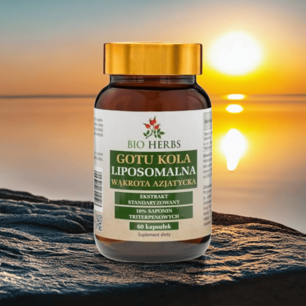 Gotu Kola Liposomalna Bio-Herbs - Suplement dla zdrowego umysłu i pięknej skóry - 60 kapsułek — miniatura 4