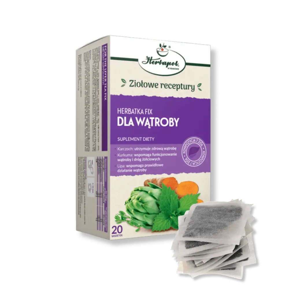 Herbatka fix DLA WĄTROBY – Herbapol - Naturalne wsparcie dla wątroby — miniatura 2