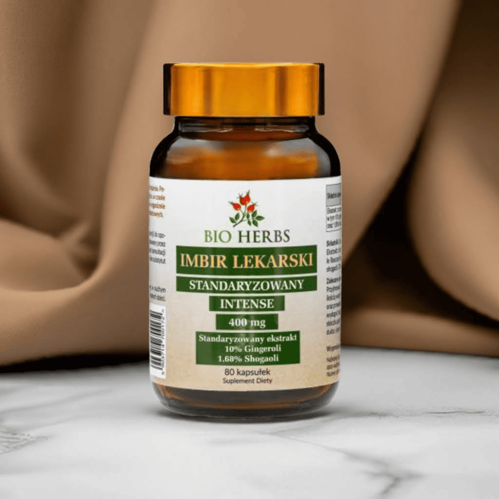 Imbir Lekarski Bio-Herbs - Ekstrakt standaryzowany na 10% gingeroli - 80 kapsułek — miniatura 2
