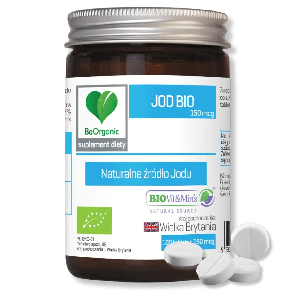 Jod BIO Beorganic w tabletkach – dla zdrowej tarczycy i prawidłowego metabolizmu — miniatura 2