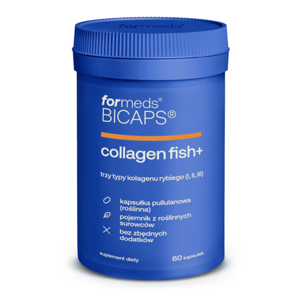 BICAPS Collagen Fish+ - 3 Typy Kolagenu Rybiego - 60 kapsułek - Formeds