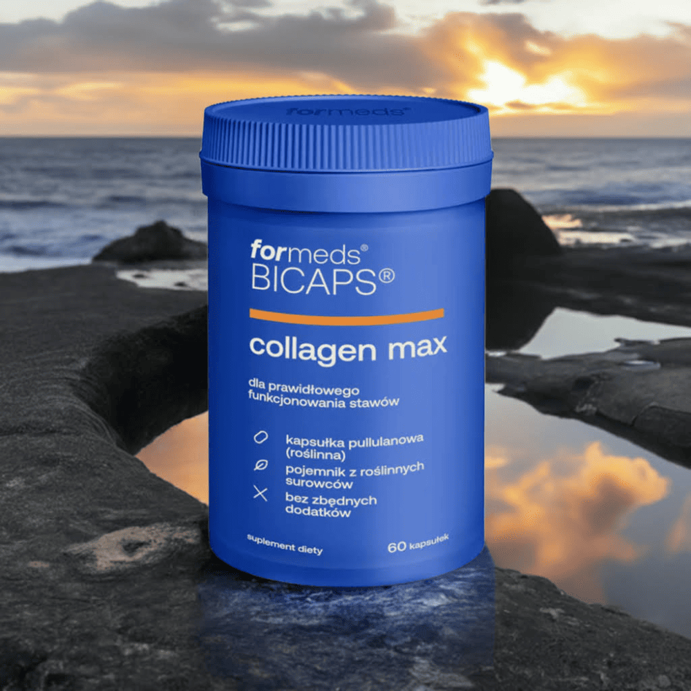 Kolagen Max w Kapsułkach BICAPS Collagen MAX - Kompleks 5 składników: Kolagen + Kwas Hialuronowy + Witaminy C, D, K - 60 kapsułek - Formeds — miniatura 2