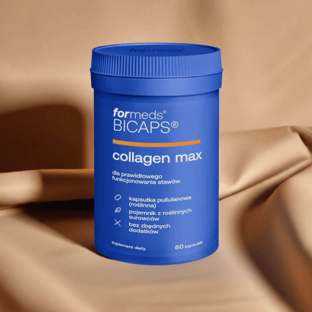 Kolagen Max w Kapsułkach BICAPS Collagen MAX - Kompleks 5 składników: Kolagen + Kwas Hialuronowy + Witaminy C, D, K - 60 kapsułek - Formeds — miniatura 3