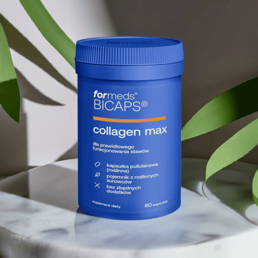 Kolagen Max w Kapsułkach BICAPS Collagen MAX - Kompleks 5 składników: Kolagen + Kwas Hialuronowy + Witaminy C, D, K - 60 kapsułek - Formeds — miniatura 4