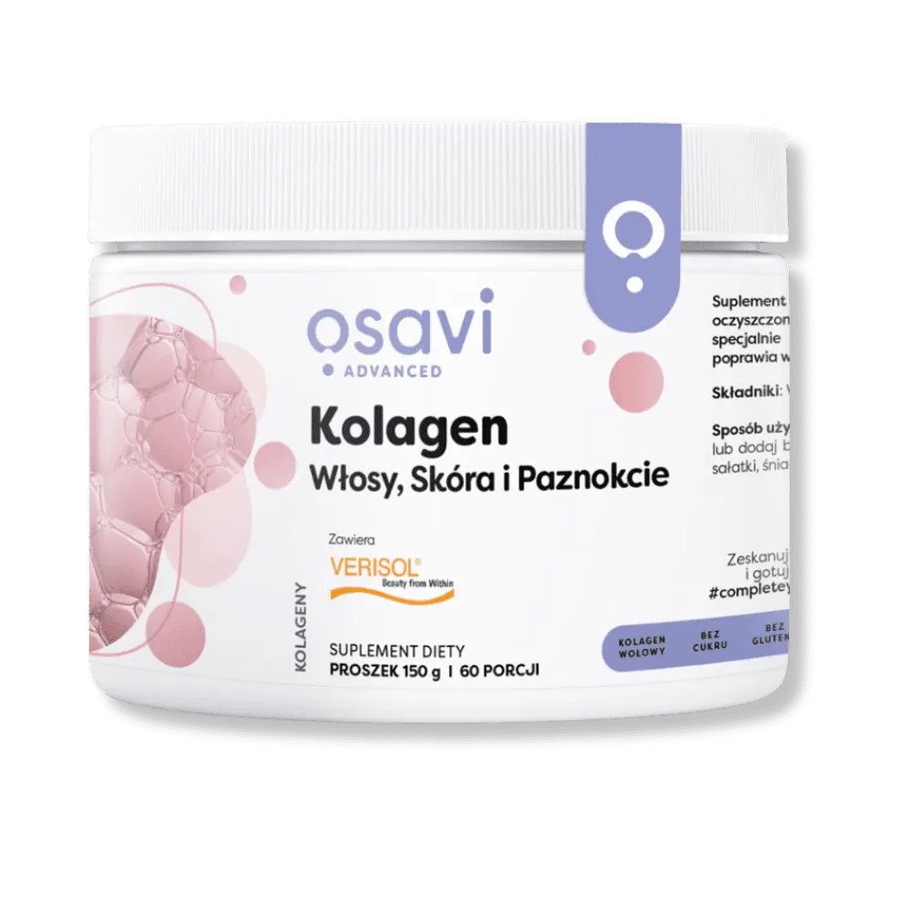 Kolagen na Włosy, Skórę i Paznokcie od OSAVI - Naturalny Smak | Bioaktywne Peptydy VERISOL®