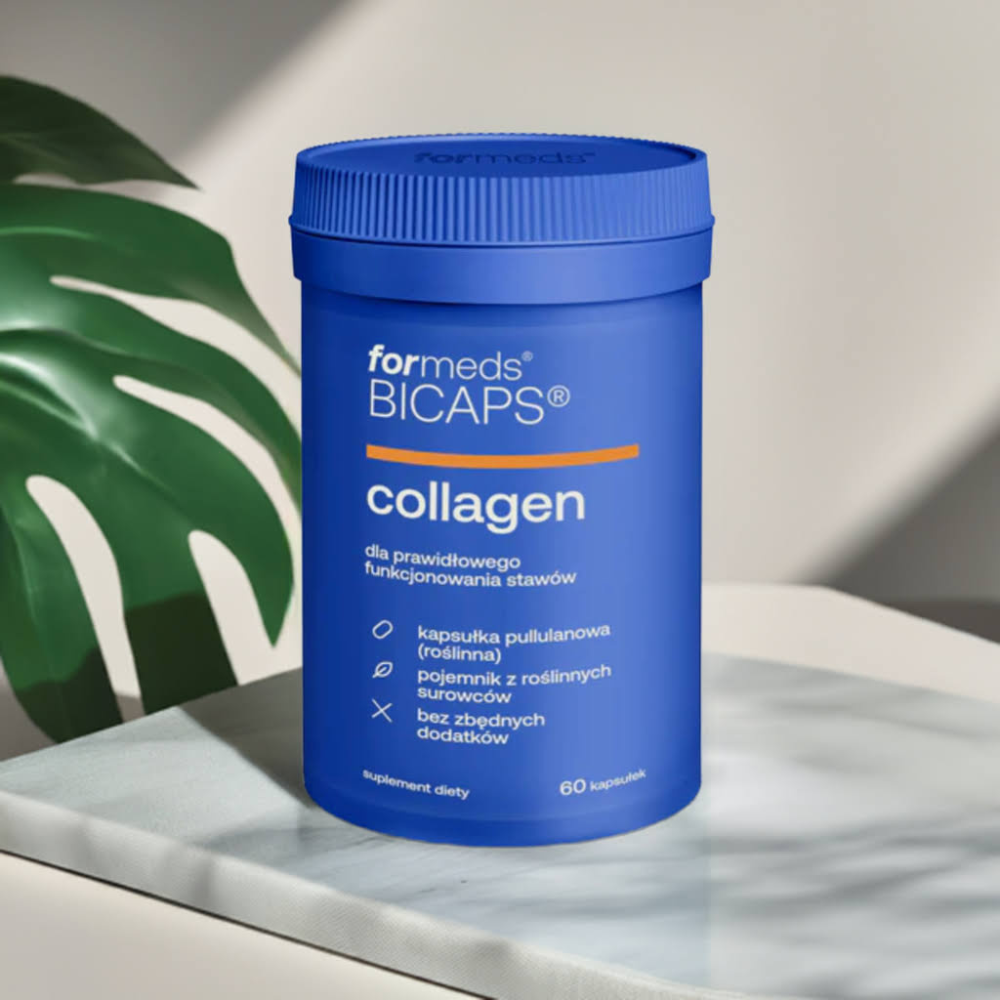 BICAPS Collagen -Niezdenaturowany Typ II + L-Prolina + Witamina C - 60 kapsułek - Formeds — miniatura 3