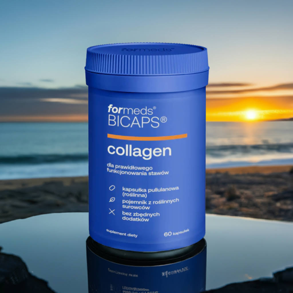 BICAPS Collagen -Niezdenaturowany Typ II + L-Prolina + Witamina C - 60 kapsułek - Formeds — miniatura 4