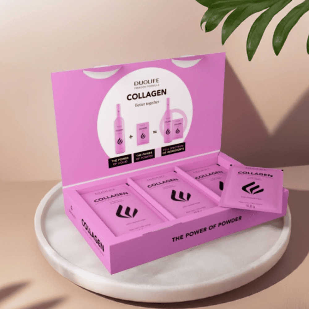 Kolagen w Proszku DuoLife Collagen Powder  - 9000 mg Kolagenu Rybiego + Ekstrakt z Małży + Witaminy D i E - 15 saszetek — miniatura 3