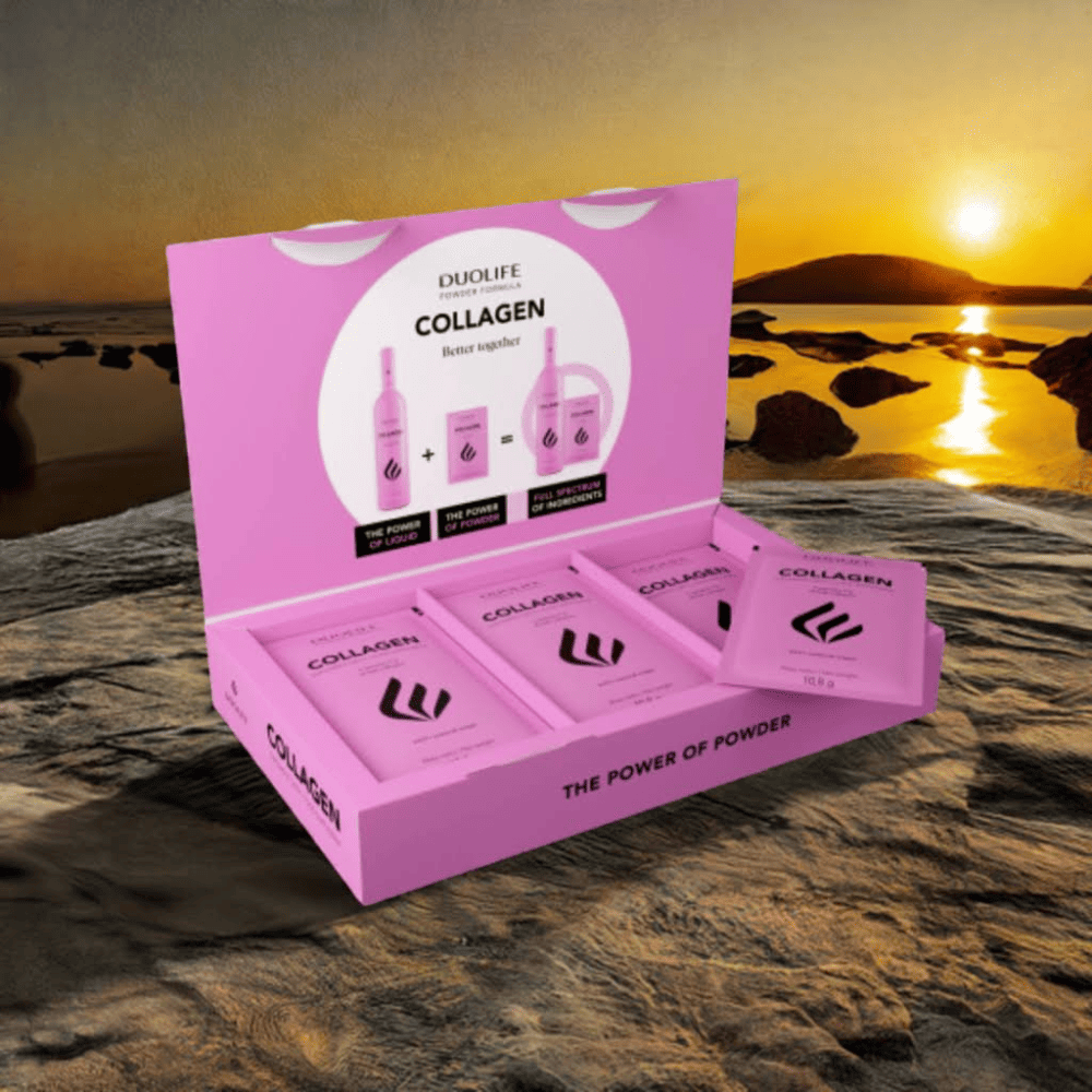 Kolagen w Proszku DuoLife Collagen Powder  - 9000 mg Kolagenu Rybiego + Ekstrakt z Małży + Witaminy D i E - 15 saszetek — miniatura 4