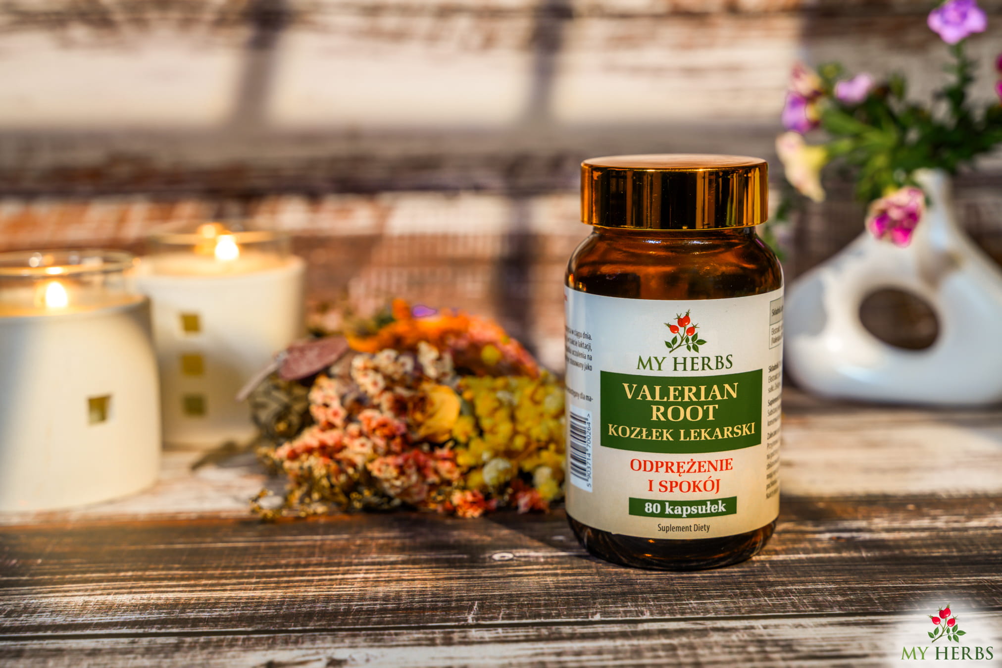 Kozłek Lekarski (Valerian Root) Bio-Herbs - Ekstrakt 500mg - Wsparcie Snu i Relaksu - 80 kapsułek — miniatura 2