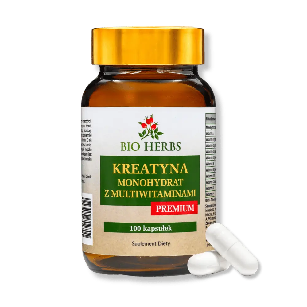 Kreatyna monohydrat z multiwitaminami Bio Herbs 100 kapsułek — miniatura 2