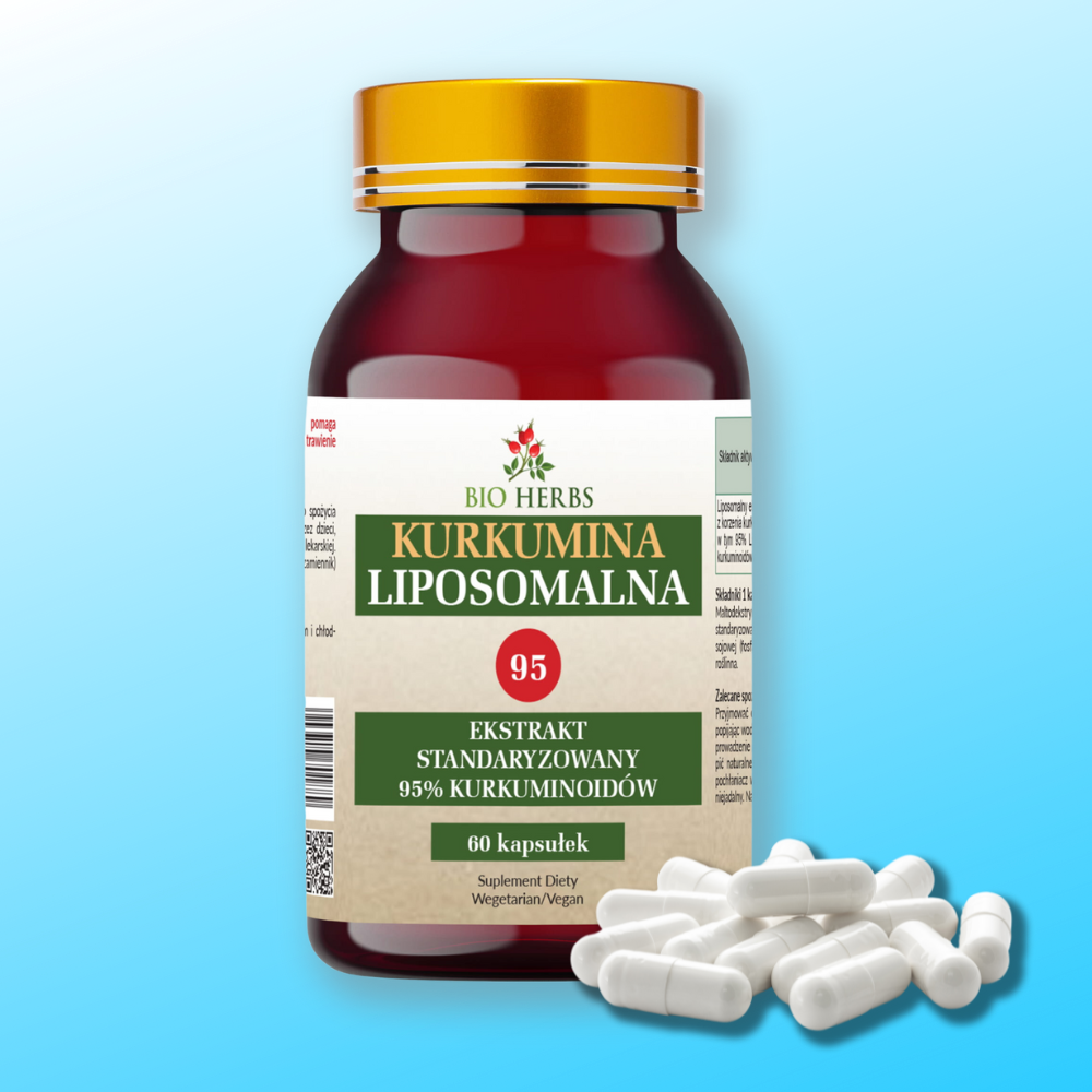 Kurkumina Liposomalna - 60 kapsułek od Bio Herbs — miniatura 2