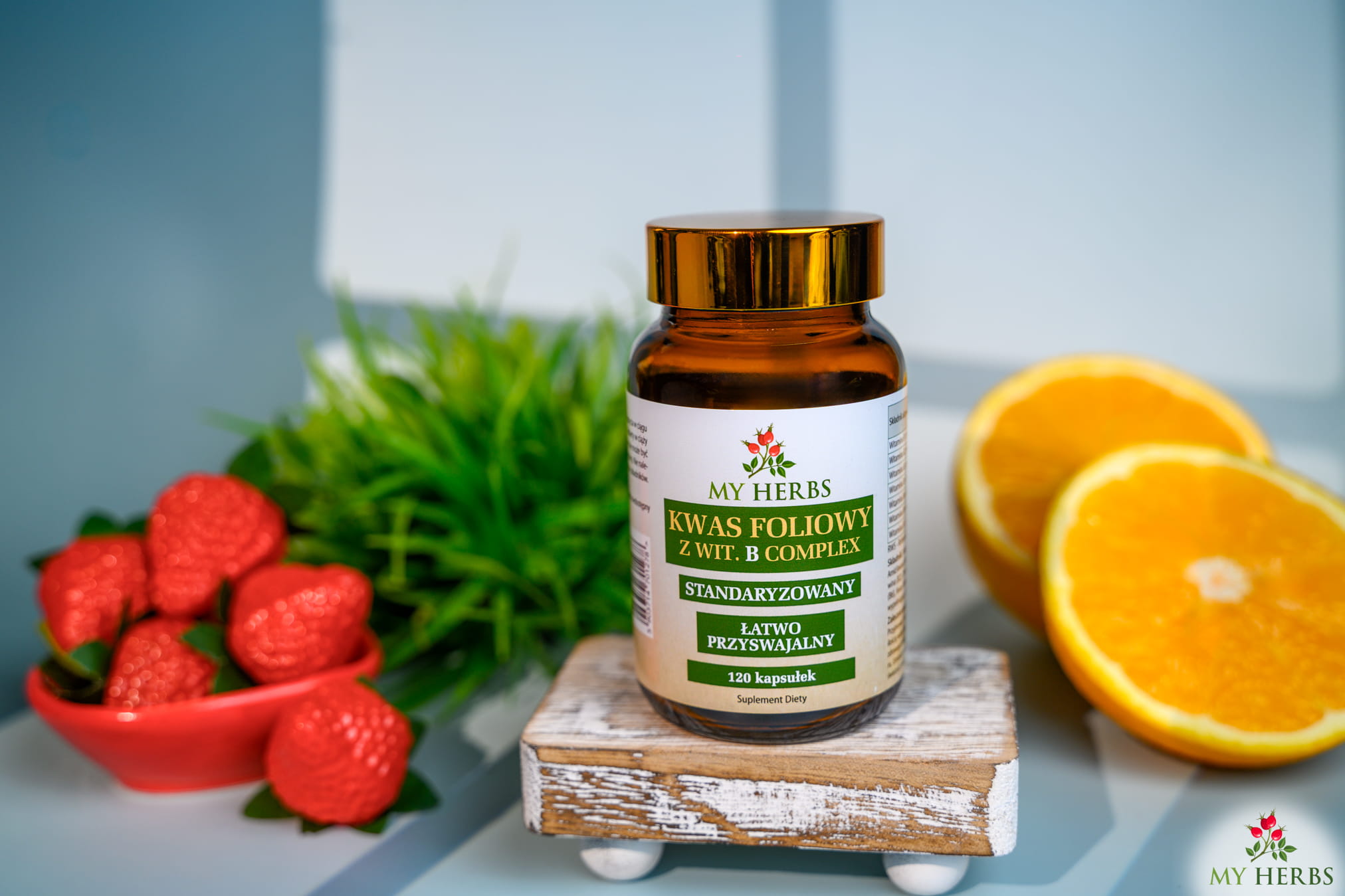 Kwas foliowy z witaminą B complex Bio Herbs – energia i witalność w każdej kapsułce — miniatura 2