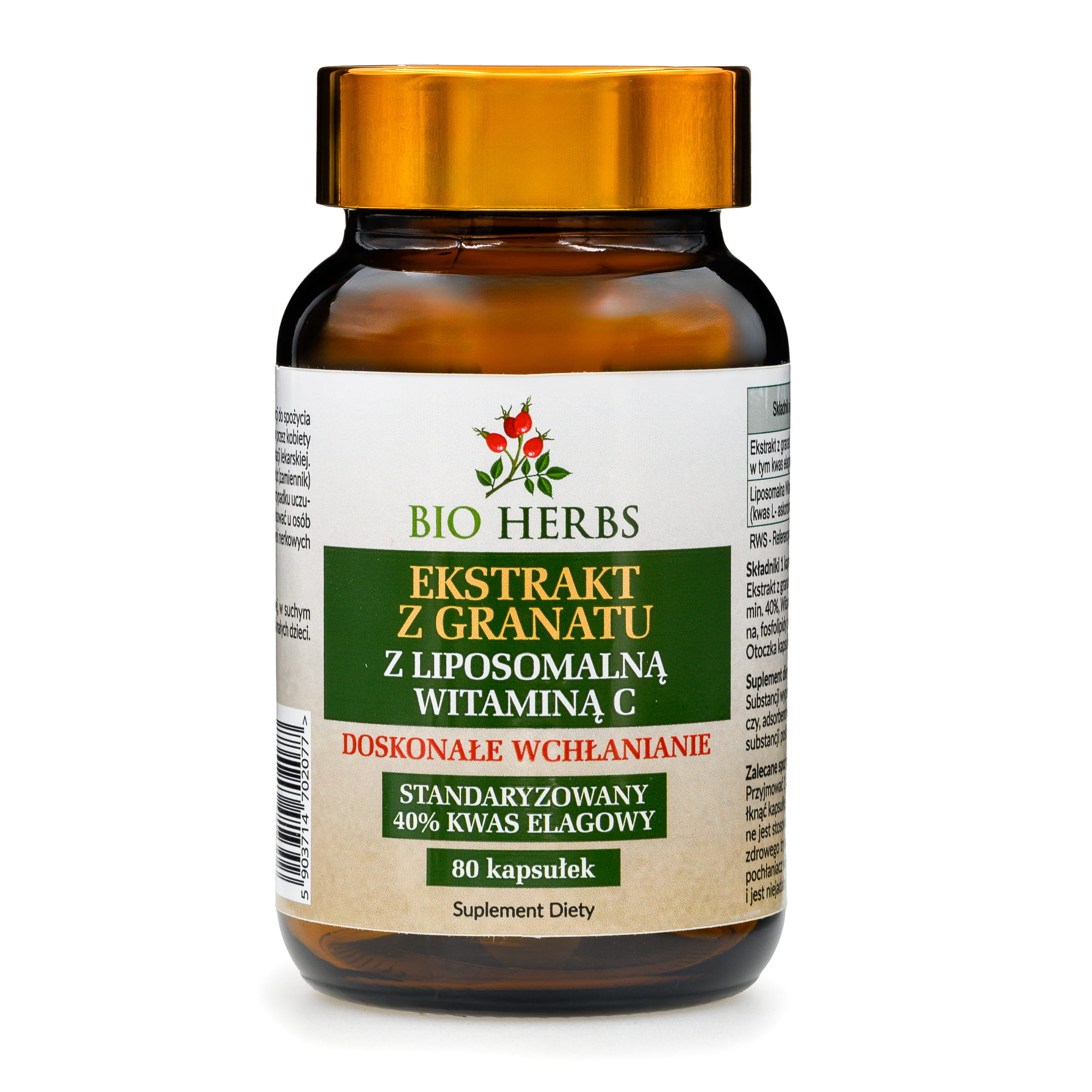 Liposomalna Witamina C z ekstraktem z granatu Bio Herbs – Silna ochrona dla Twojego organizmu