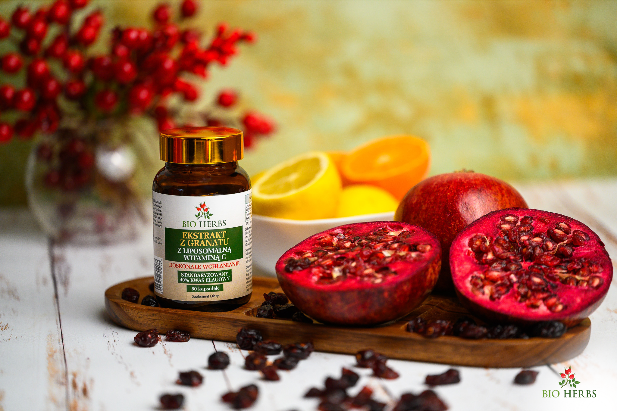 Liposomalna Witamina C z ekstraktem z granatu Bio Herbs – Silna ochrona dla Twojego organizmu — miniatura 2