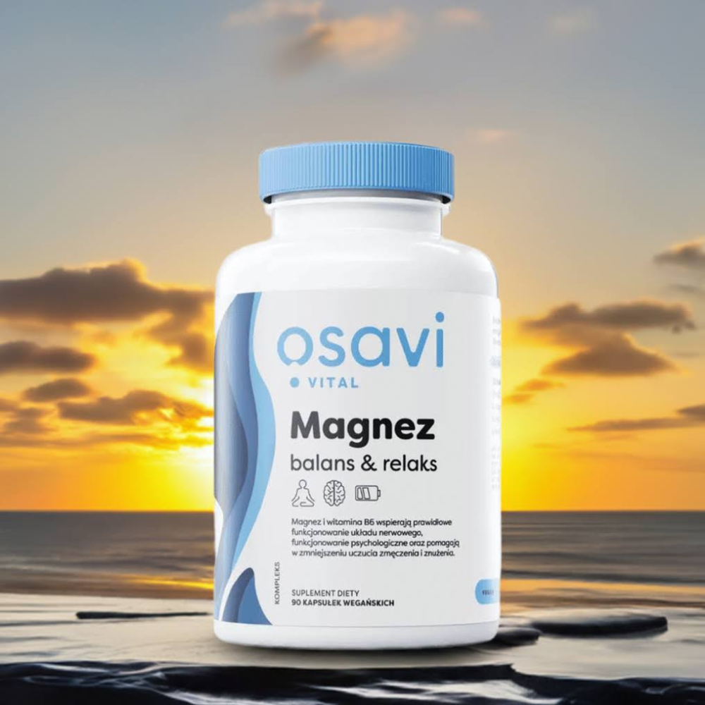Magnez balans &amp; relaks - 375 mg Magnezu, 90 Wegańskich Kapsułek | OSAVI - Sen, Spokój, Nerwy — miniatura 4