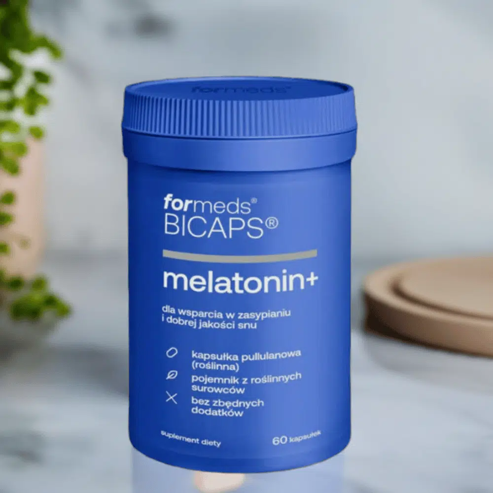 Melatonina - ForMeds BICAPS Melatonin+ 1mg - suplement diety na sen, 60 kapsułek roślinnych — miniatura 2
