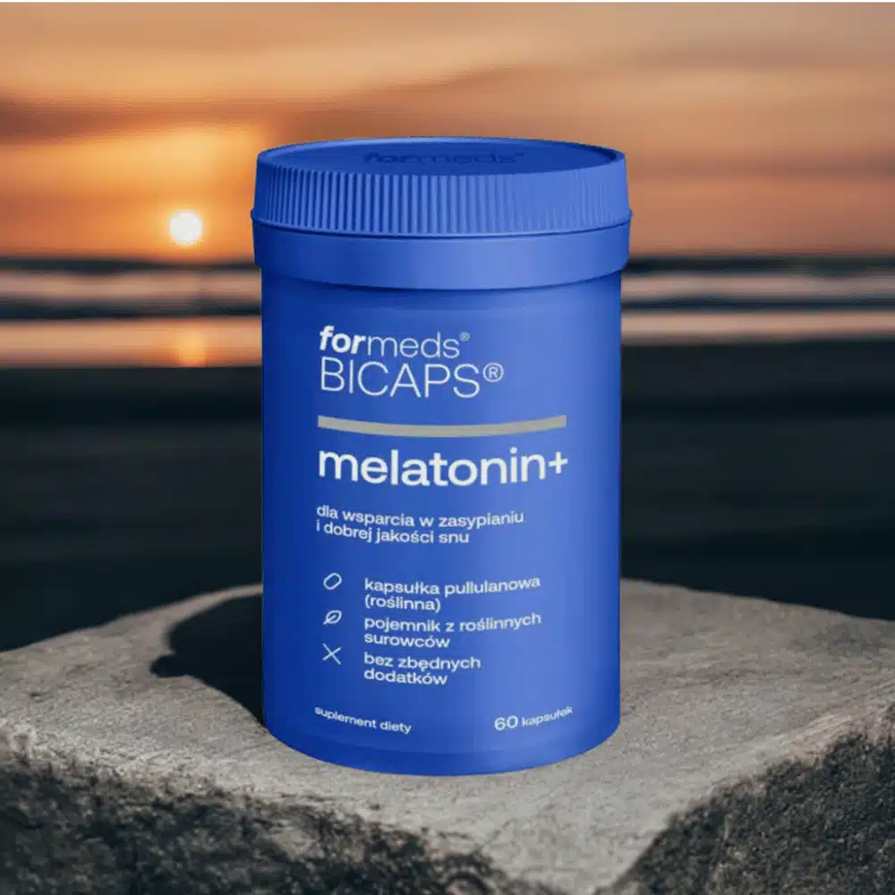 Melatonina - ForMeds BICAPS Melatonin+ 1mg - suplement diety na sen, 60 kapsułek roślinnych — miniatura 4