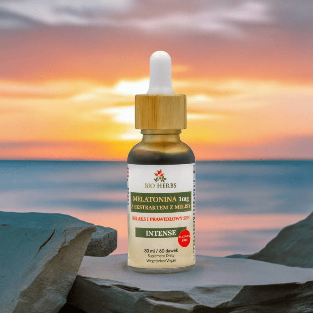 Melatonina - Krople 1mg z Ekstraktem z Melisy 30ml - Bio Herbs - Melatonina Krople na Sen — miniatura 4