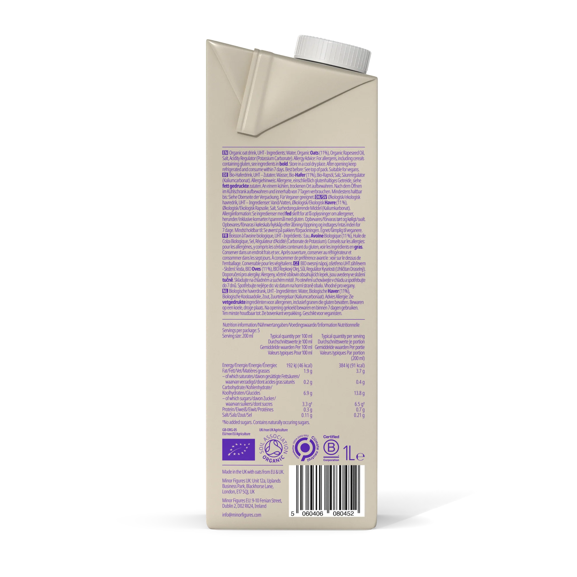 Minor Figures - Barista Oat Organic 1l — miniatura 4