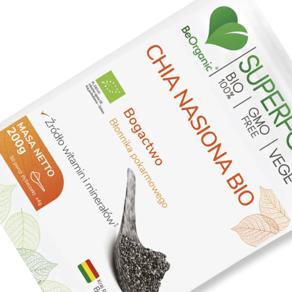 Nasiona Chia BIO BeOrganic– skarbnica energii i zdrowia — miniatura 3