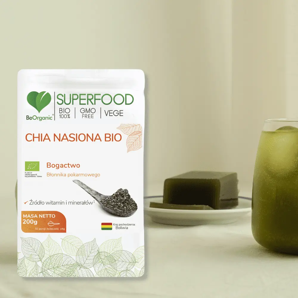 Nasiona Chia BIO BeOrganic– skarbnica energii i zdrowia — miniatura 4