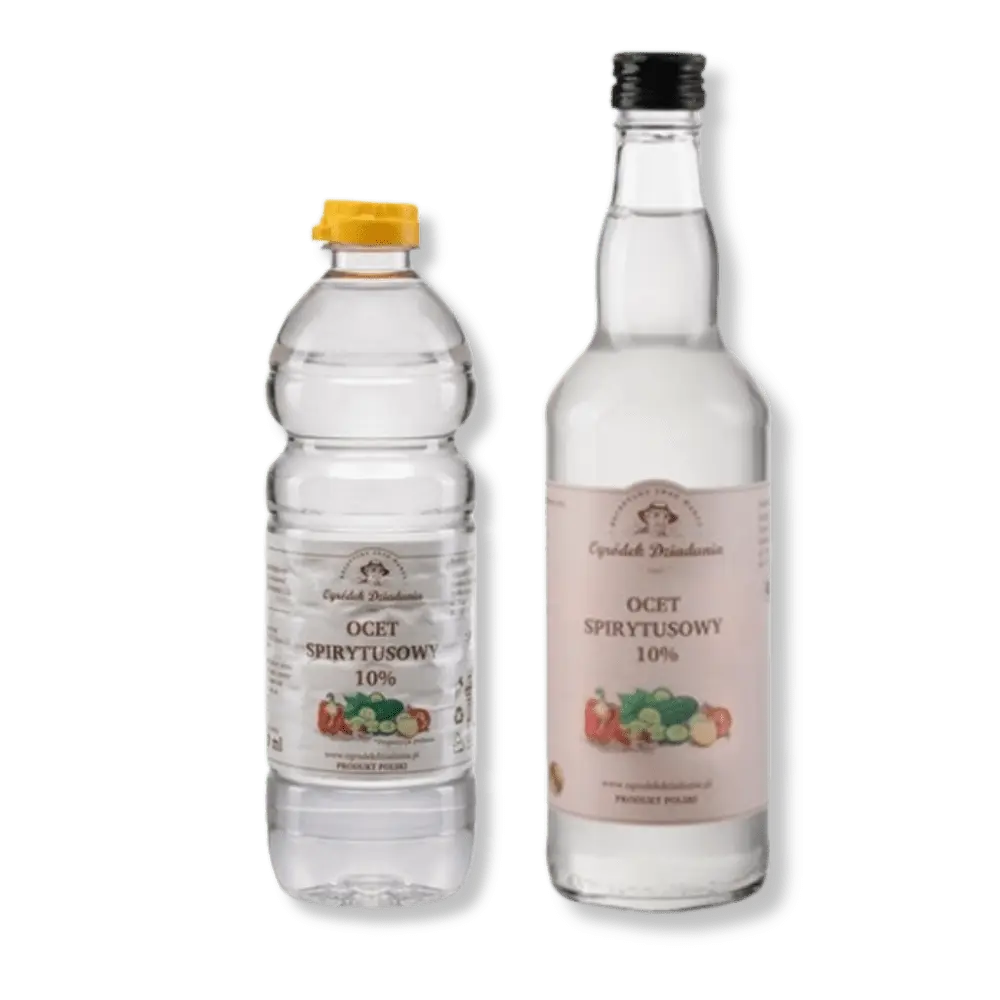 Ocet spirytusowy Ogródek Dziadunia – uniwersalny środek w Twoim domu - szklane opakowanie — zdjęcie 1