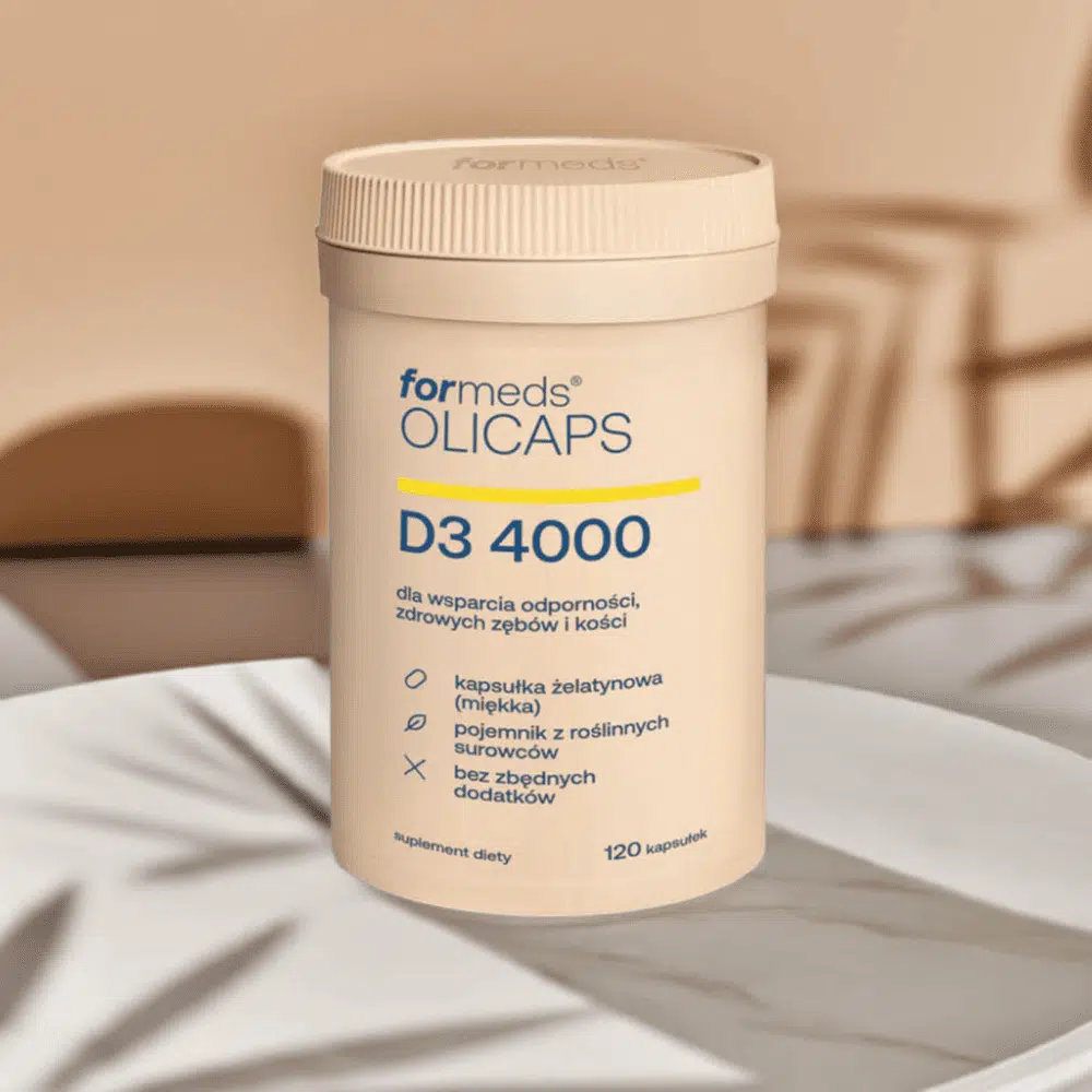 Olicaps D3 4000 - Witamina D3 w Oleju (60 kapsułek) - Formeds — miniatura 3