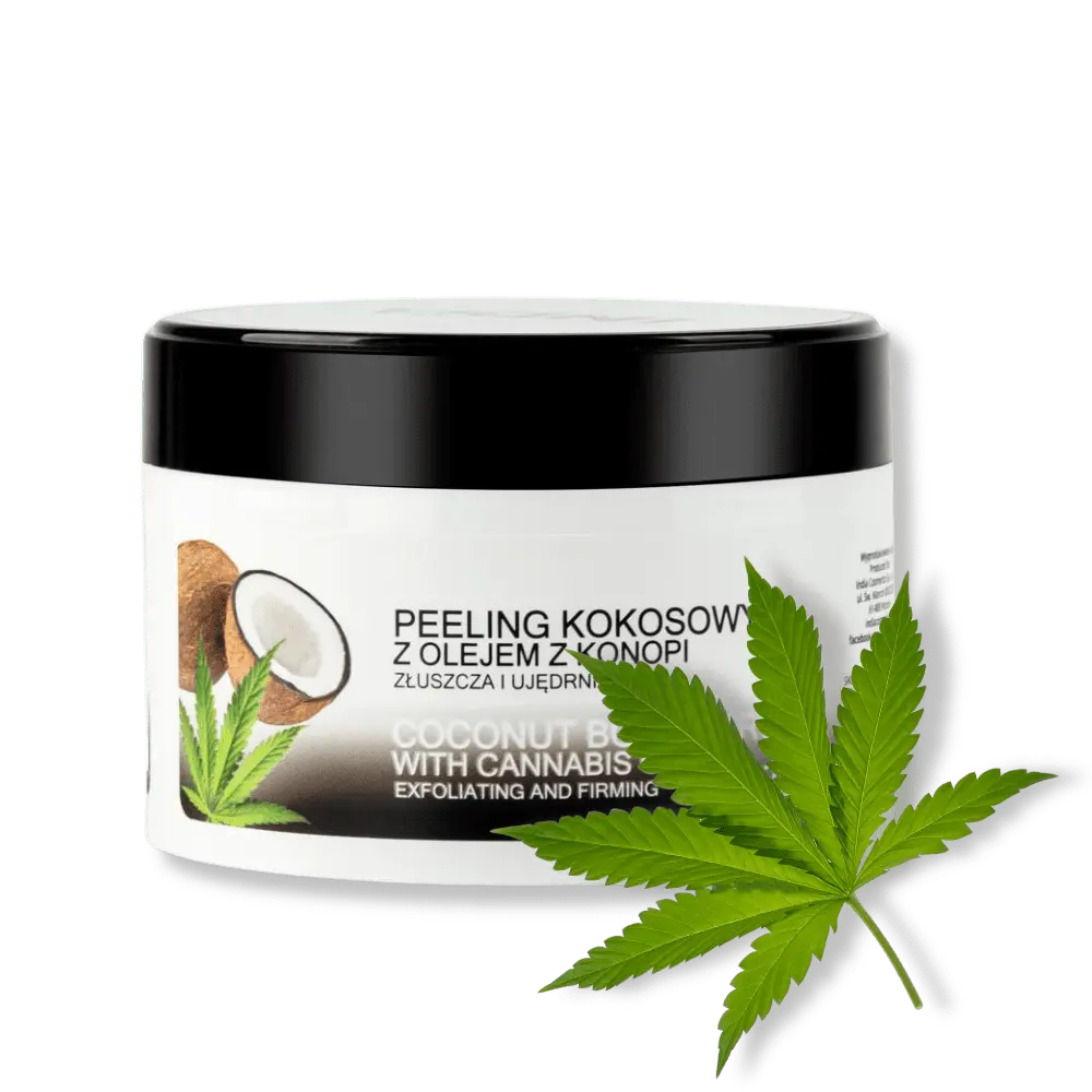 Peeling Kokosowy z olejem konopnym - aromatyczne złuszczanie i odżywienie (250 g) — miniatura 2